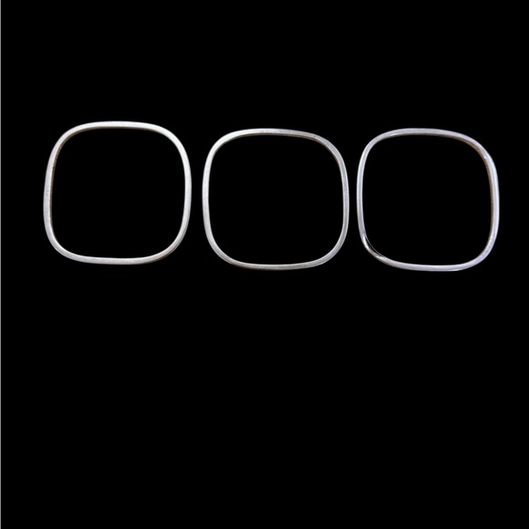 3 Sterling Silver Bangles — 2.5” - Picture 3 of 4